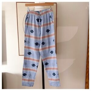 BSBEE Kitty Print Light Blue straight leg Cotton Pant Size‎ small